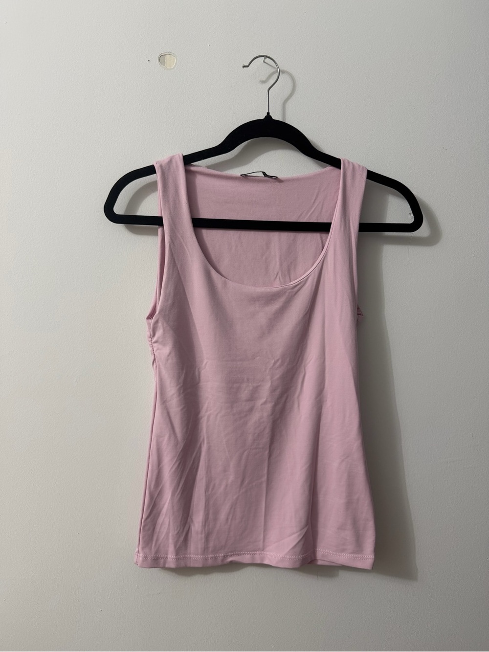 Zara Soft Scoop Tank Top - Pale Pink